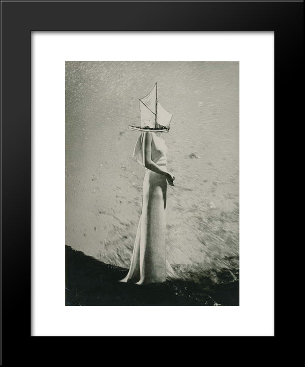 A Chronicle Of Drifting 20x24 Black Modern Wood Framed Art Print Poster by Yamamoto, Kanae
