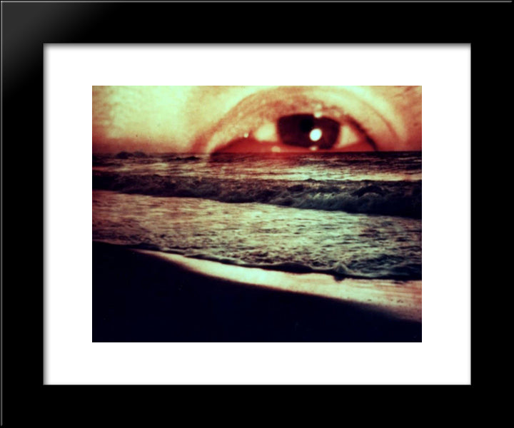 The Distance Between The Landscape And Dusk 20x24 Black Modern Wood Framed Art Print Poster by Yamamoto, Kanae