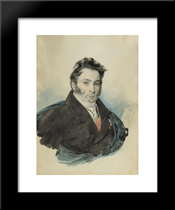 Alexander Ribeaupierre 20x24 Black Modern Wood Framed Art Print Poster by Bryullov, Karl