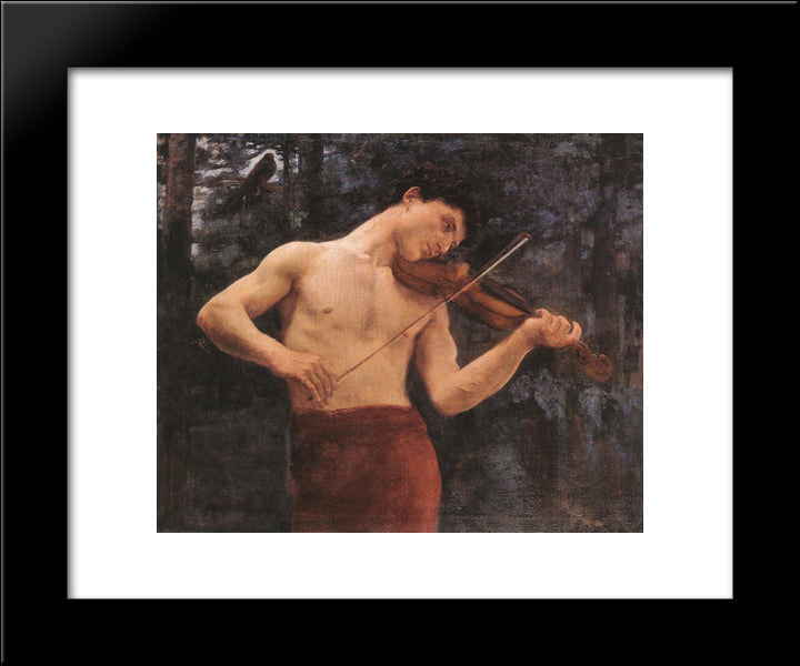 Orpheus 20x24 Black Modern Wood Framed Art Print Poster by Ferenczy, Karoly