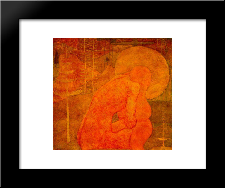 Prayer 20x24 Black Modern Wood Framed Art Print Poster by Malevich, Kazimir