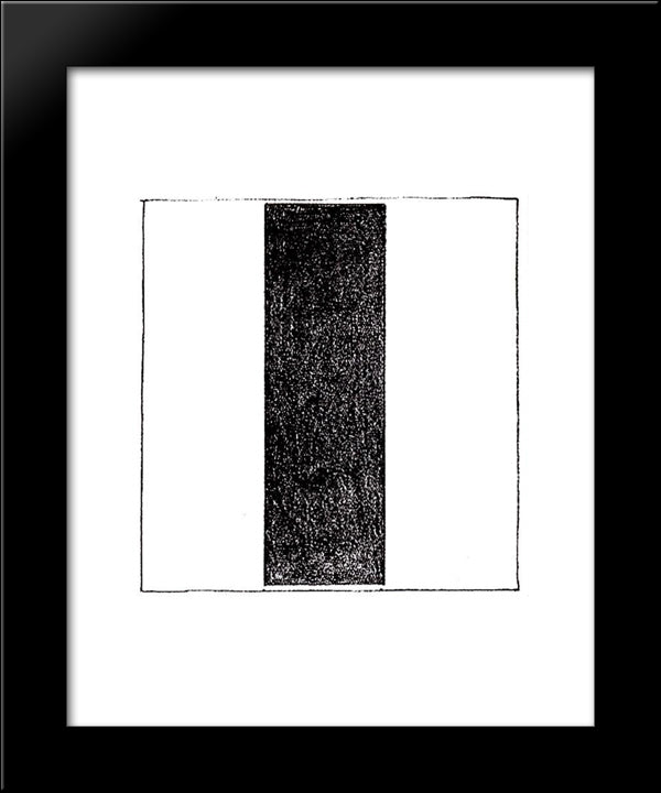 Renewal Suprematist Square 20x24 Black Modern Wood Framed Art Print Poster by Malevich, Kazimir