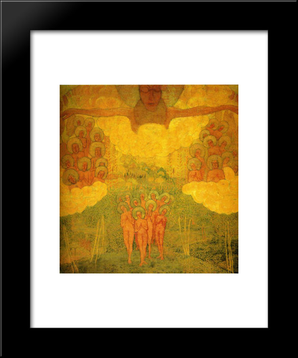 Triumph Of The Skies 20x24 Black Modern Wood Framed Art Print Poster by Malevich, Kazimir
