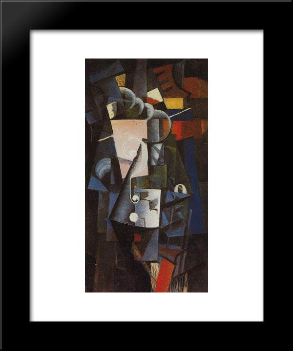 Vanity Box 20x24 Black Modern Wood Framed Art Print Poster by Malevich, Kazimir