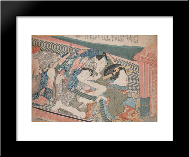 Love Boat 20x24 Black Modern Wood Framed Art Print Poster by Eisen, Keisai