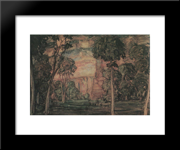 Landscape 20x24 Black Modern Wood Framed Art Print Poster by Bogaevsky, Konstantin