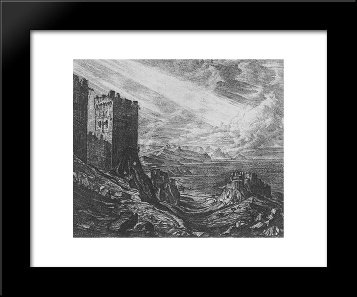 Sugdayya 20x24 Black Modern Wood Framed Art Print Poster by Bogaevsky, Konstantin