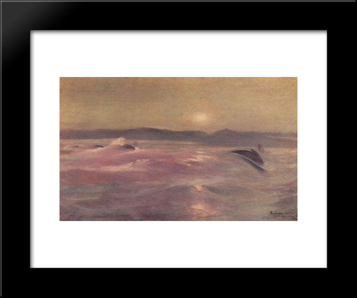 Arctic Ocean 20x24 Black Modern Wood Framed Art Print Poster by Korovin, Konstantin
