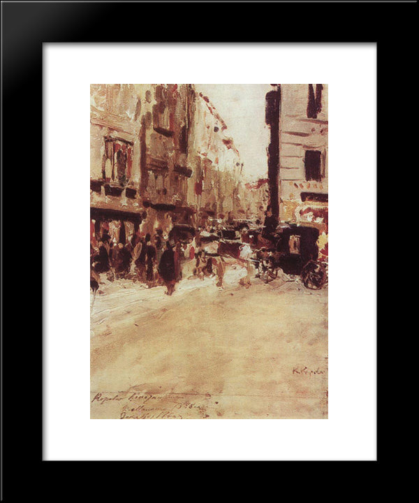 Milan 20x24 Black Modern Wood Framed Art Print Poster by Korovin, Konstantin