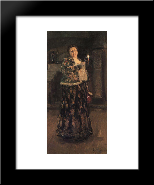 Mistress Of The House 20x24 Black Modern Wood Framed Art Print Poster by Korovin, Konstantin