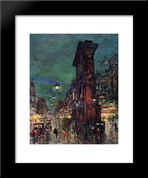 Paris. Saint Denis Arc 20x24 Black Modern Wood Framed Art Print Poster by Korovin, Konstantin
