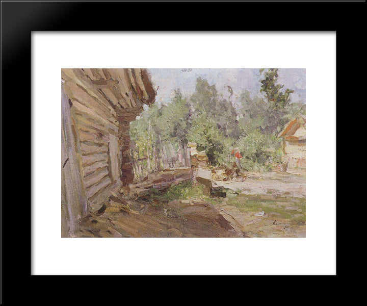 Patio 20x24 Black Modern Wood Framed Art Print Poster by Korovin, Konstantin