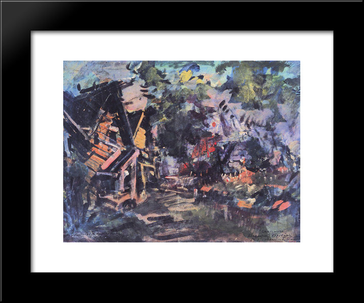 Posad Berendeys 20x24 Black Modern Wood Framed Art Print Poster by Korovin, Konstantin