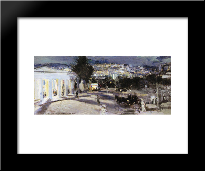 Sevastopol In The Evening 20x24 Black Modern Wood Framed Art Print Poster by Korovin, Konstantin