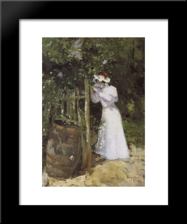 Summertime 20x24 Black Modern Wood Framed Art Print Poster by Korovin, Konstantin