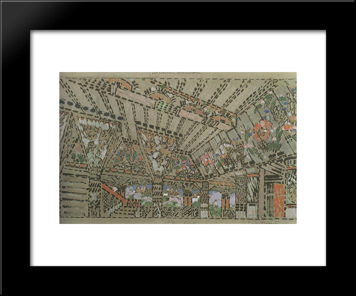 Terem Dadon 20x24 Black Modern Wood Framed Art Print Poster by Korovin, Konstantin