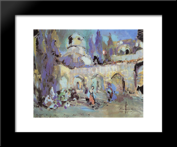 The Dance 20x24 Black Modern Wood Framed Art Print Poster by Korovin, Konstantin
