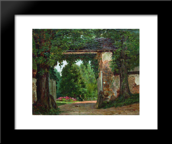 Homestead 20x24 Black Modern Wood Framed Art Print Poster by Makovsky, Konstantin