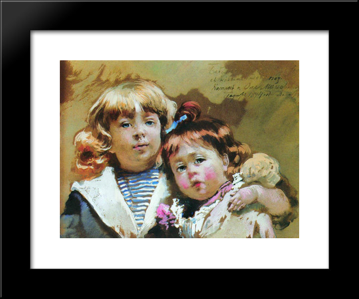 Konstantin And Olga Makovsky 20x24 Black Modern Wood Framed Art Print Poster by Makovsky, Konstantin