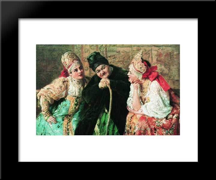 Matchmaker 20x24 Black Modern Wood Framed Art Print Poster by Makovsky, Konstantin