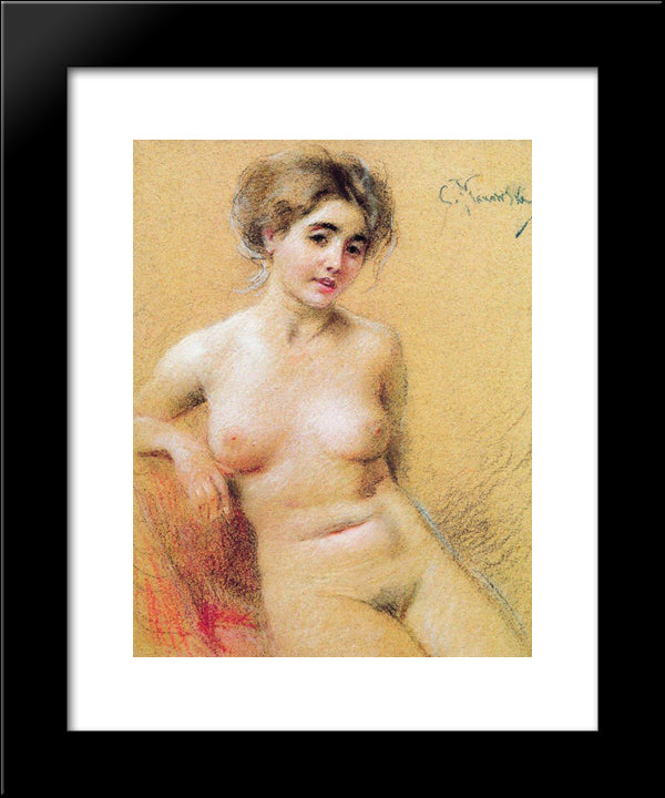Model 20x24 Black Modern Wood Framed Art Print Poster by Makovsky, Konstantin
