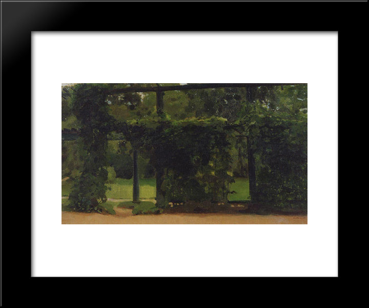 Bosquet 20x24 Black Modern Wood Framed Art Print Poster by Somov, Konstantin