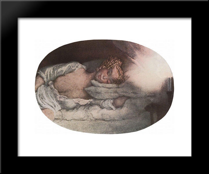 Natalia Pavlovna 20x24 Black Modern Wood Framed Art Print Poster by Somov, Konstantin
