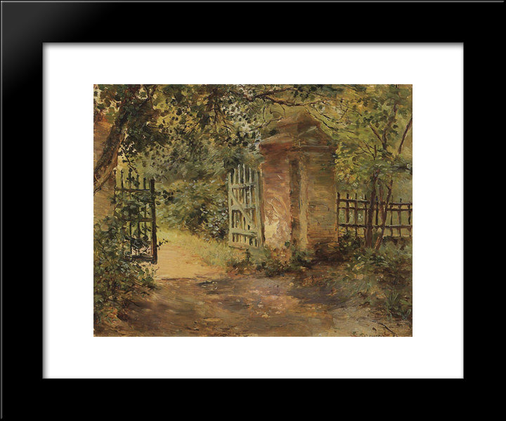 The Road To Sekerin 20x24 Black Modern Wood Framed Art Print Poster by Somov, Konstantin