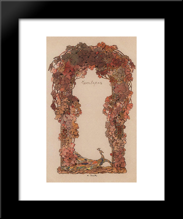 Thursday 20x24 Black Modern Wood Framed Art Print Poster by Somov, Konstantin