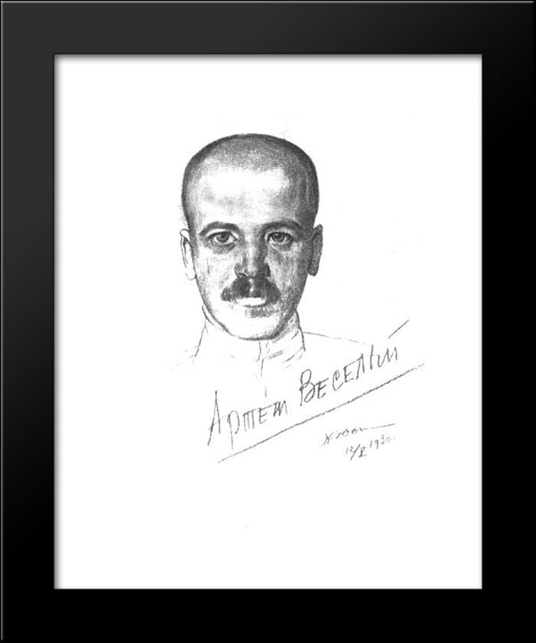 Artyom Vesely 20x24 Black Modern Wood Framed Art Print Poster by Yuon, Konstantin
