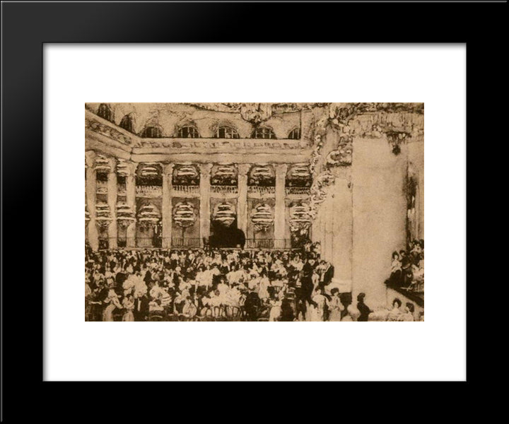 In The Assembly Of Nobility 20x24 Black Modern Wood Framed Art Print Poster by Yuon, Konstantin