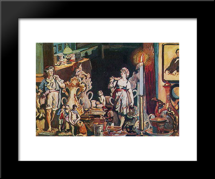 The Intime World 20x24 Black Modern Wood Framed Art Print Poster by Yuon, Konstantin