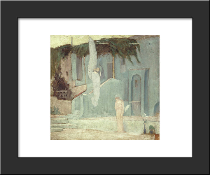 Annunciation 20x24 Black Modern Wood Framed Art Print Poster by Parthenis, Konstantinos
