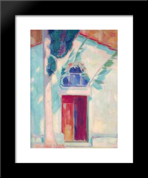 Kesariani 20x24 Black Modern Wood Framed Art Print Poster by Parthenis, Konstantinos