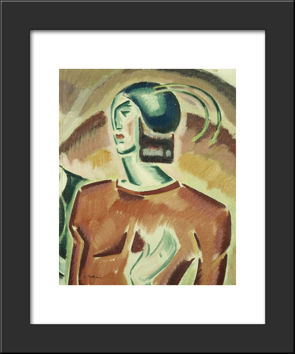 Pink Figure (Wizard) 20x24 Black Modern Wood Framed Art Print Poster by Parthenis, Konstantinos