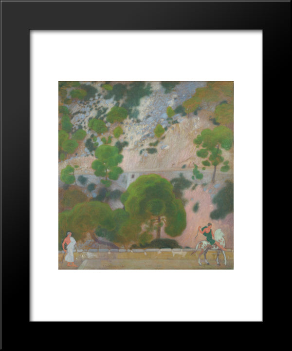 The Slope 20x24 Black Modern Wood Framed Art Print Poster by Parthenis, Konstantinos