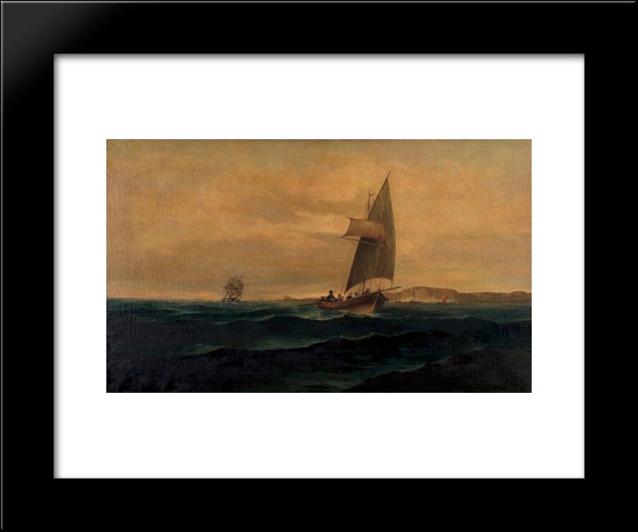 The Crossing 20x24 Black Modern Wood Framed Art Print Poster by Volanakis, Konstantinos