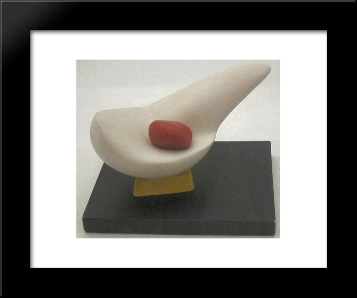 Mother And Egg 20x24 Black Modern Wood Framed Art Print Poster by Schwitters, Kurt