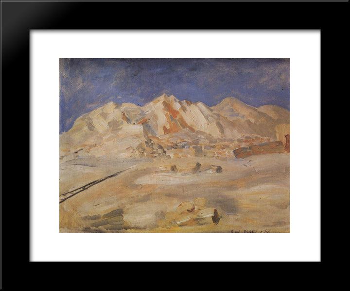 Biribi 20x24 Black Modern Wood Framed Art Print Poster by Petrov Vodkin, Kuzma