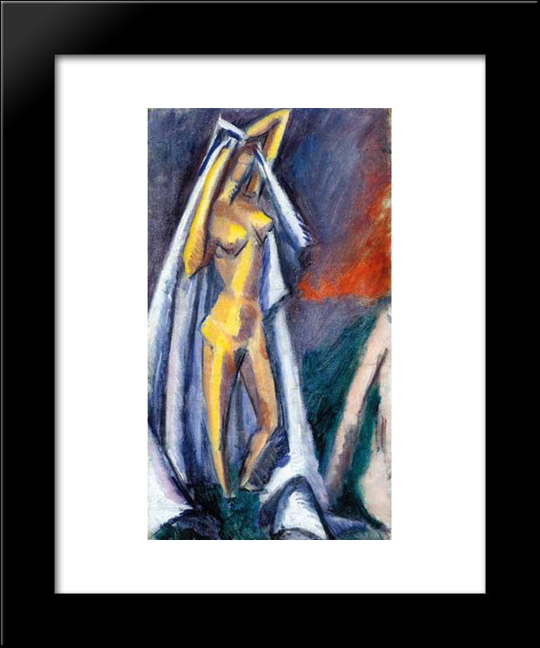 Nude 20x24 Black Modern Wood Framed Art Print Poster by Tihanyi, Lajos
