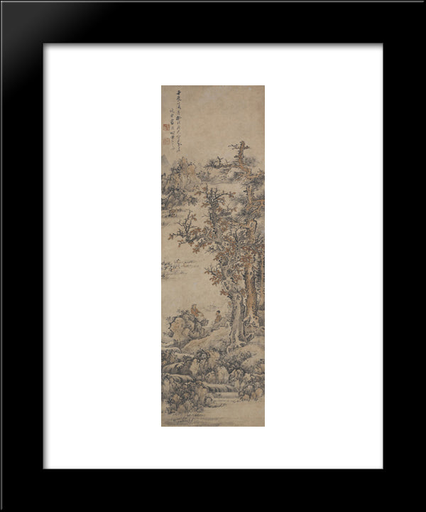 Landscape After Dong Yuan 20x24 Black Modern Wood Framed Art Print Poster by Ying, Lan