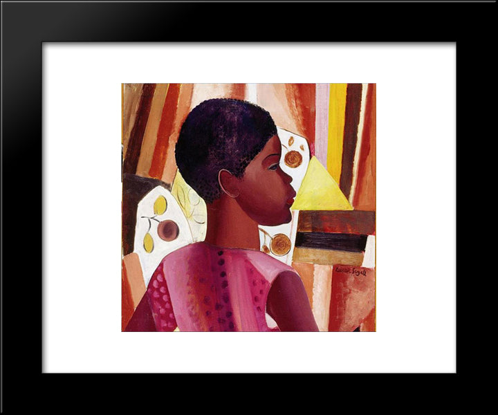 Perfil De Zulmira 20x24 Black Modern Wood Framed Art Print Poster by Segall, Lasar