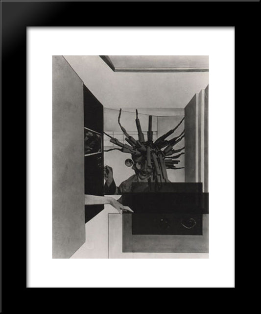 The Broken Marriage 20x24 Black Modern Wood Framed Art Print Poster by Moholy Nagy, Laszlo