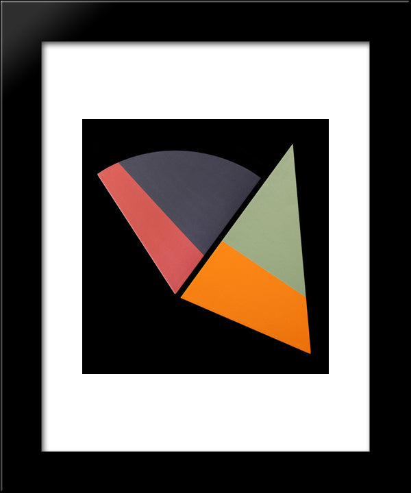 Juxtipo 20x24 Black Modern Wood Framed Art Print Poster by Valledor, Leo