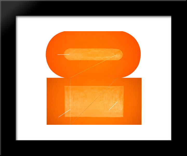 Rothkokoro 20x24 Black Modern Wood Framed Art Print Poster by Valledor, Leo