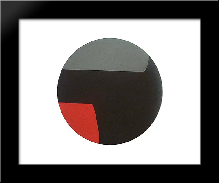 Kanawa 20x24 Black Modern Wood Framed Art Print Poster by Polk Smith, Leon