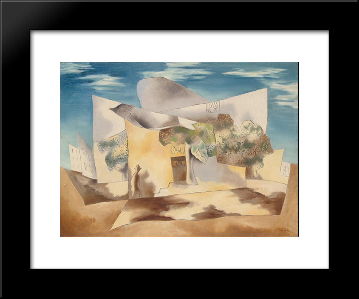 Landscape 20x24 Black Modern Wood Framed Art Print Poster by Survage, Leopold