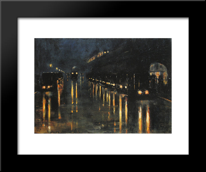 Hochbahnhof Bulowstrasse 20x24 Black Modern Wood Framed Art Print Poster by Ury, Lesser