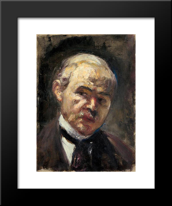 Self-Portrait 20x24 Black Modern Wood Framed Art Print Poster by Ury, Lesser