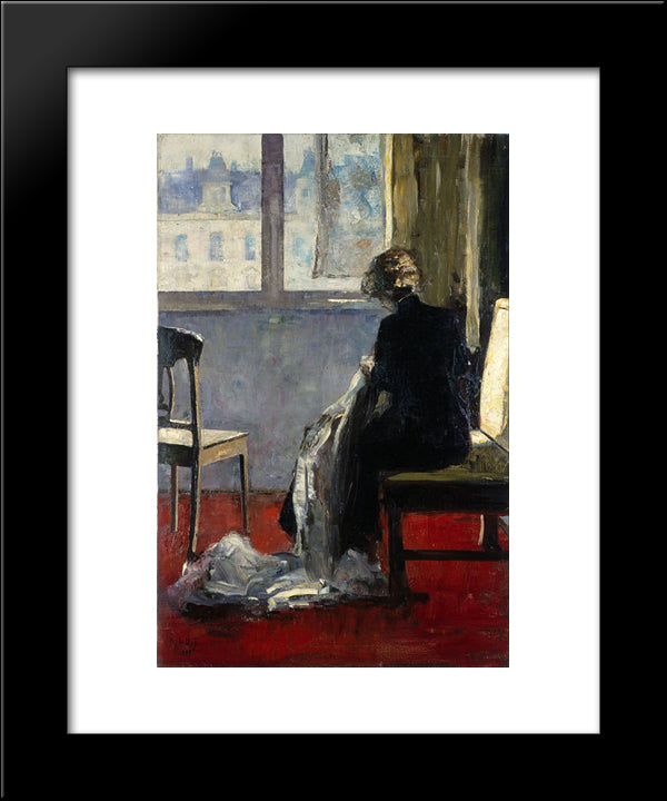 The Red Carpet 20x24 Black Modern Wood Framed Art Print Poster by Ury, Lesser